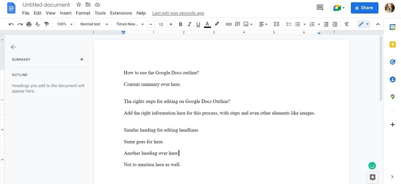 how to edit outline in google docs 4