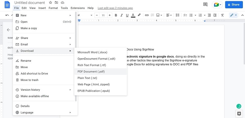 how to sign a document in google docs 6