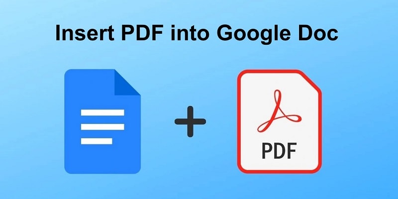 إدراج pdf إلى google doc