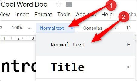 change default font in google docs