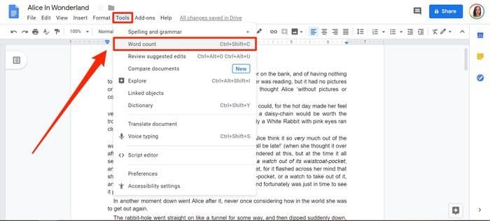 Comment V rifier Rapidement Le Nombre De Mots Dans Google Documents