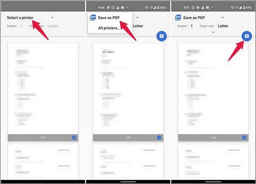 تحويل Google Form إلى PDF على نظام Android 2