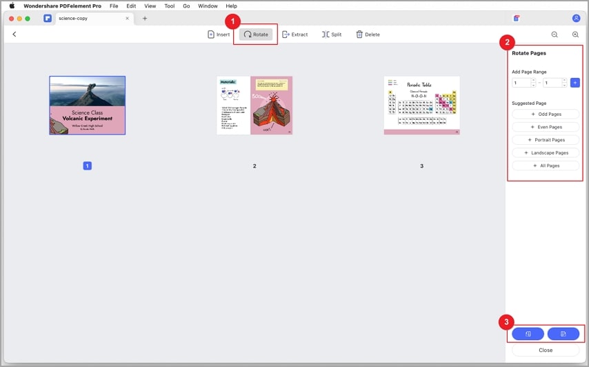 rotate pdf document permanently