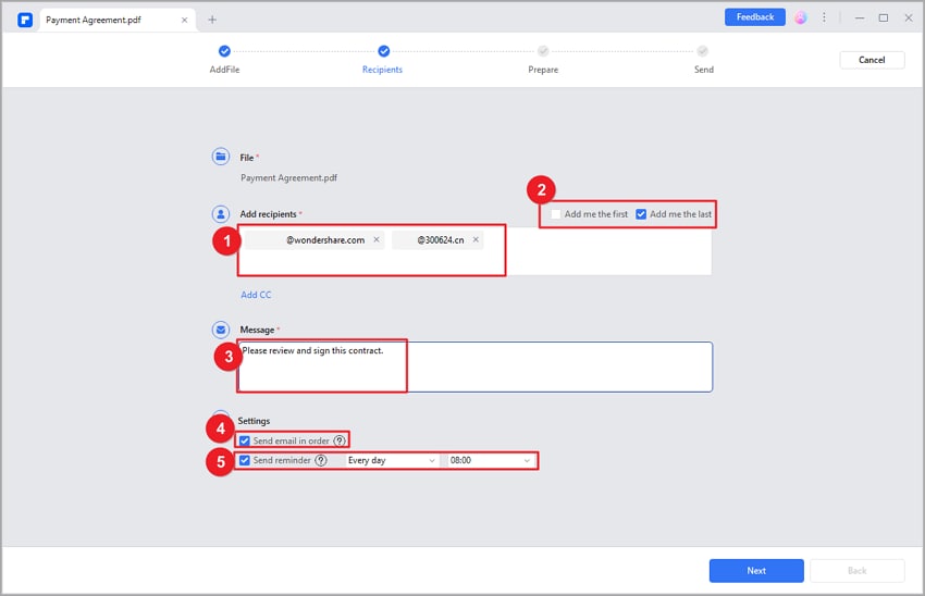 pdfelement esignature feature