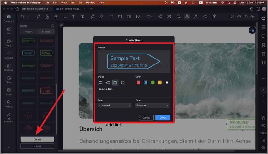 create custom stamp