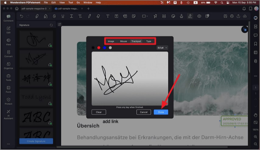 draw signature