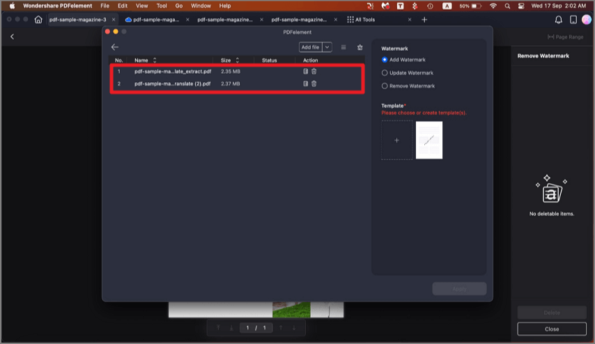 add multiple pdf files