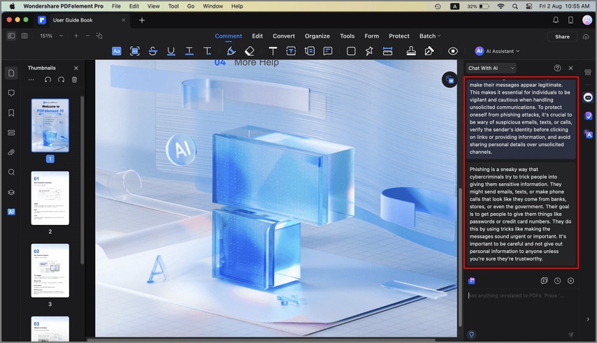 barra lateral ia - explicar contenido en mac