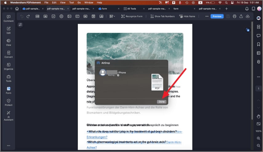 airdrop pdf to iOS