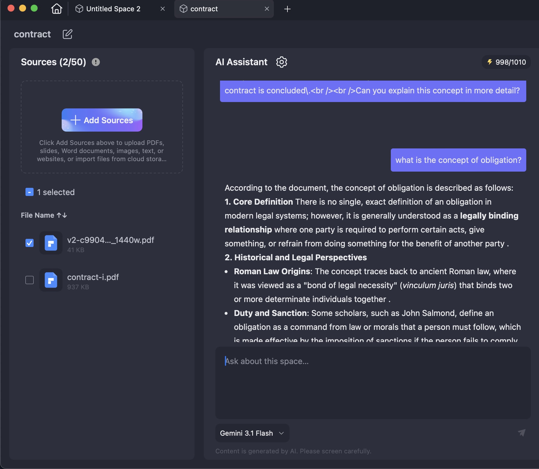 AI assistant in Space