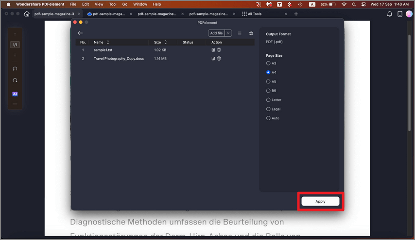 configure settings