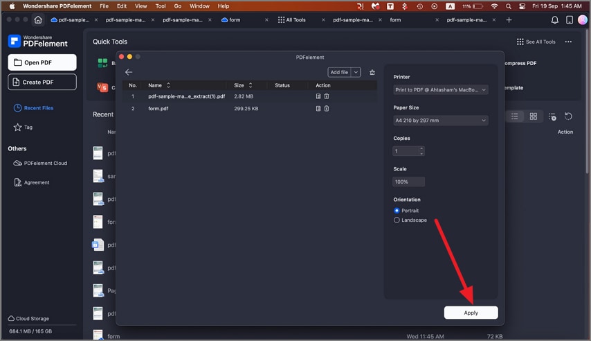 Configure print settings
