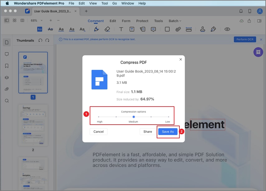 how to compress pdf file on mac