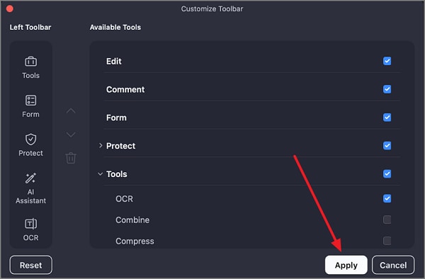 save new toolbar