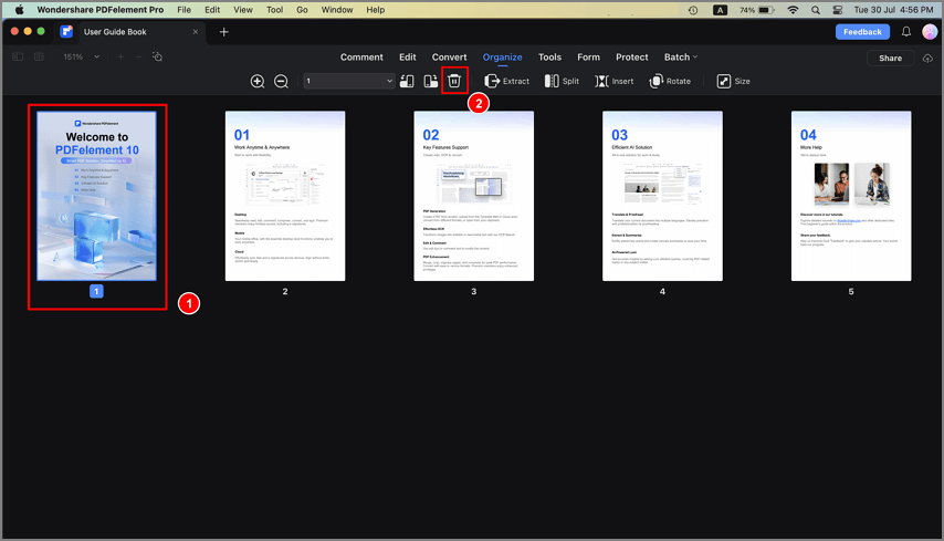 delete pdf pages