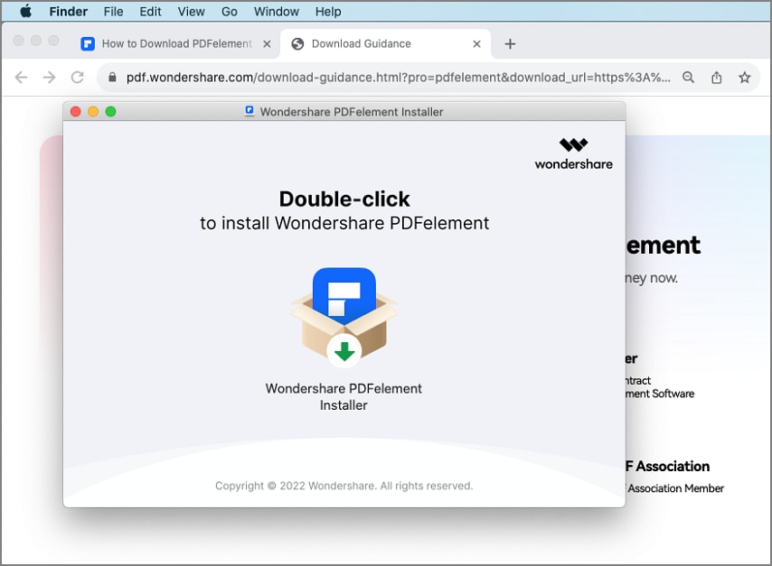 download and install PDFelement on Mac