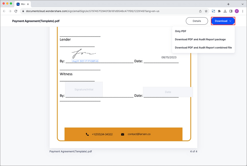 télécharger le rapport d'audit pdf