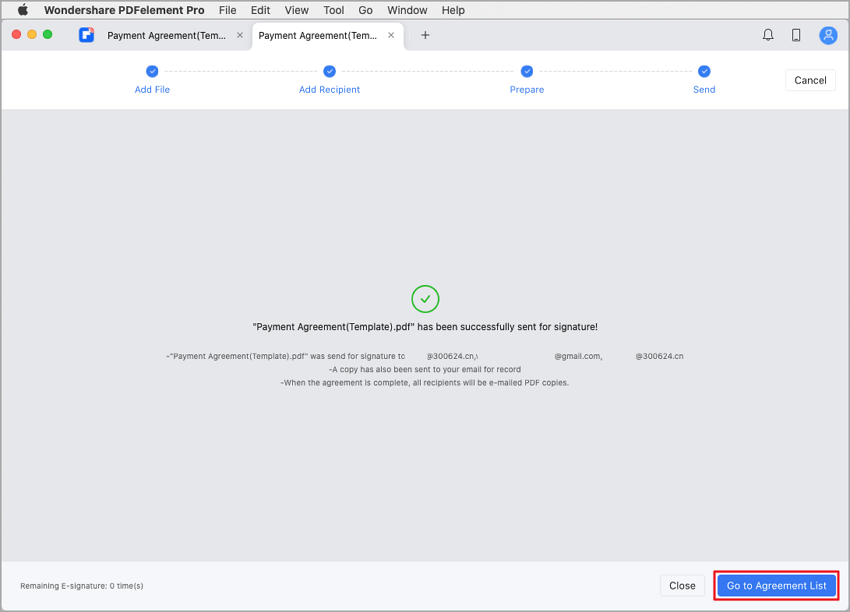 aller à la liste des accords bouton mac