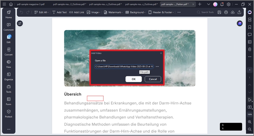 add video from device