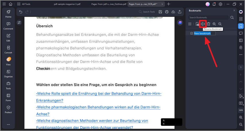 rename added bookmark