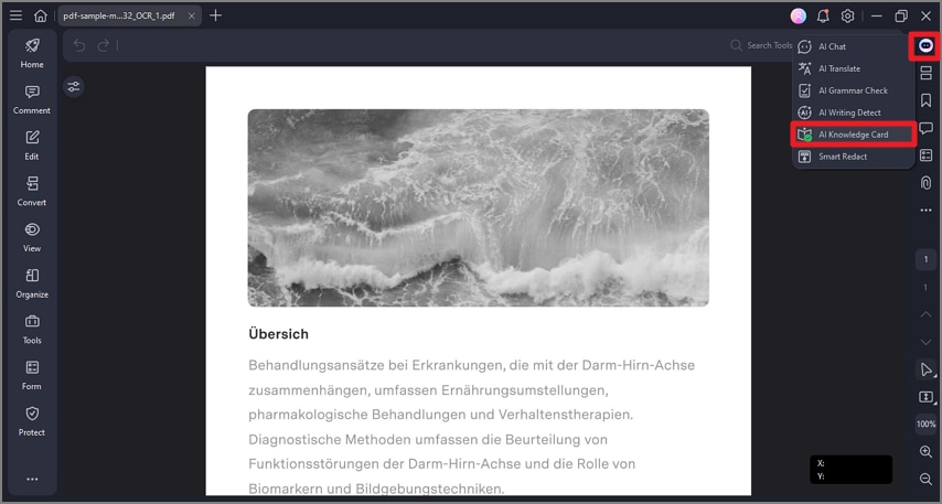 press ai choose knowledge card