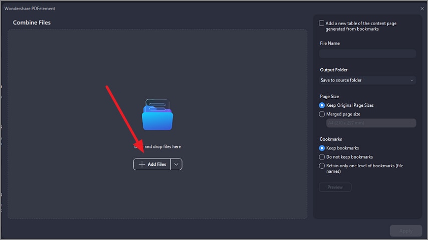 add your pdf files