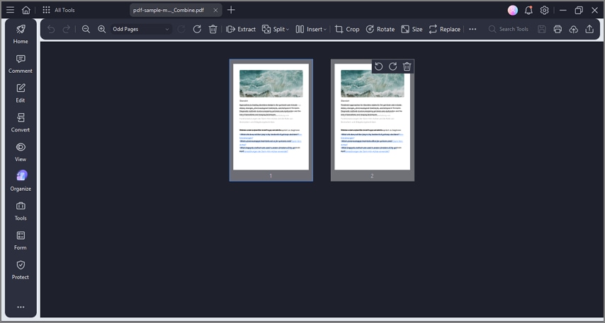 create multiple page pdf
