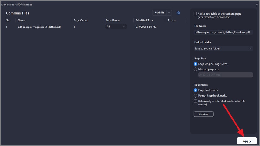 add files and press ok