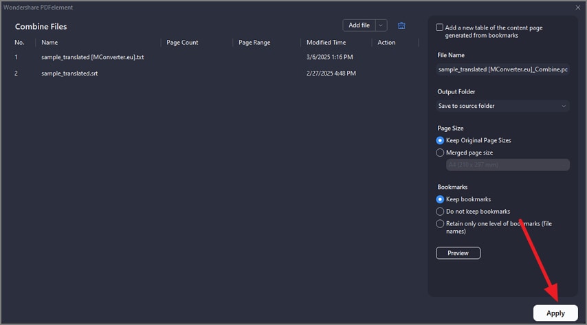 add files press ok