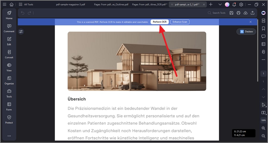 perform ocr select language