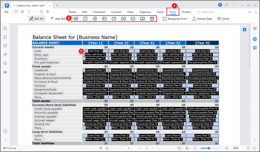 add fillable text box in pdf