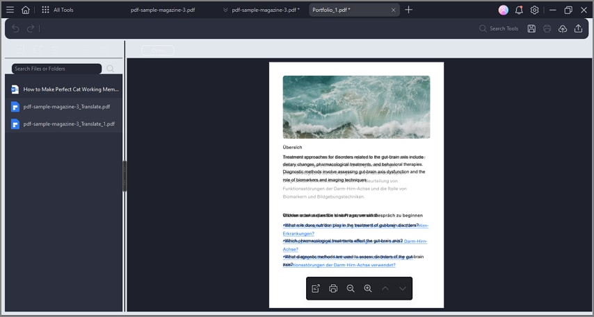 review and modify the created portfolio