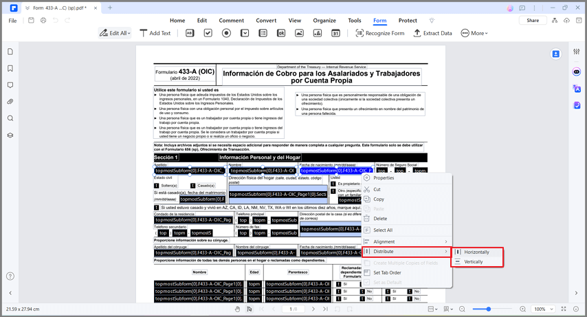 distribute forms