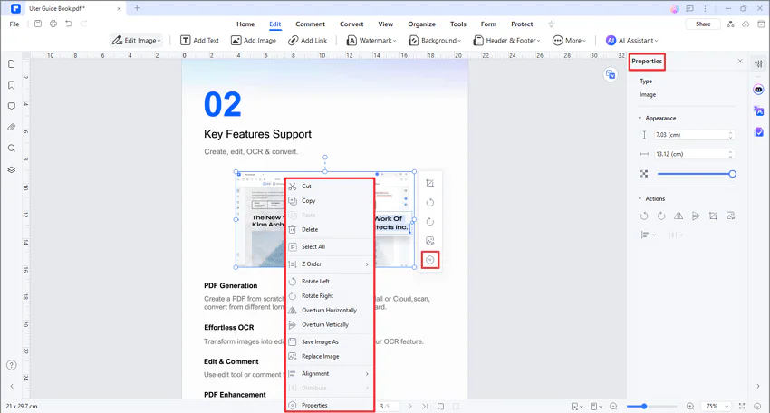 edit objects in pdf