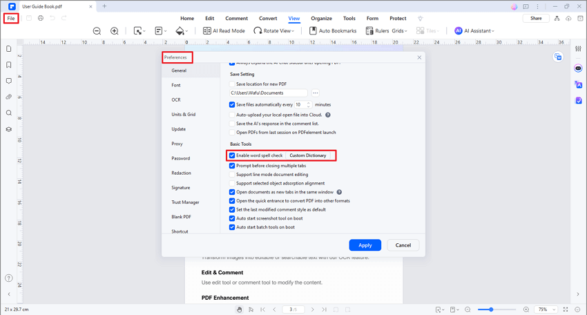 How To Spelling Check In PDF