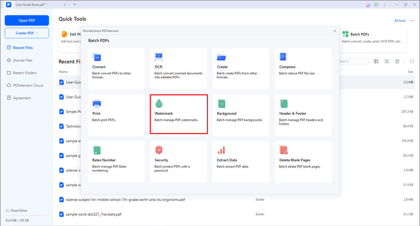 batch manage watermark