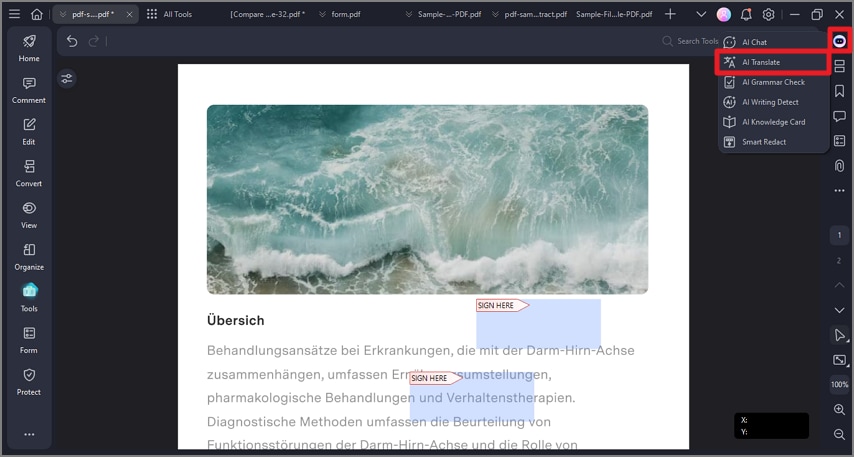 access ai translate for pdf translation