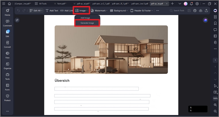 access the generated image feature