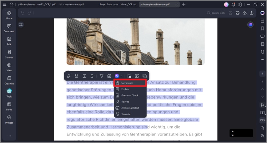 summarize from ai assistant