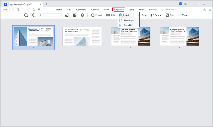  increase pdf size by new pages