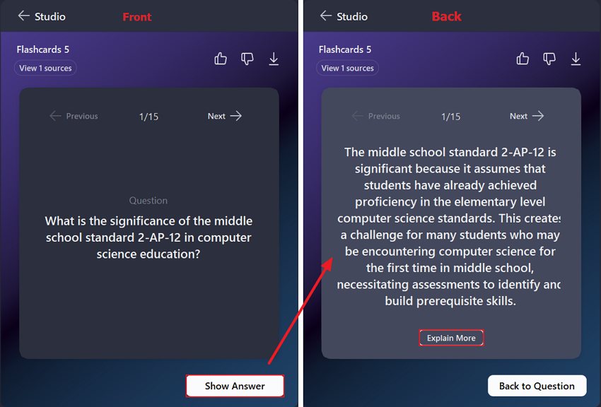 Study with flashcard