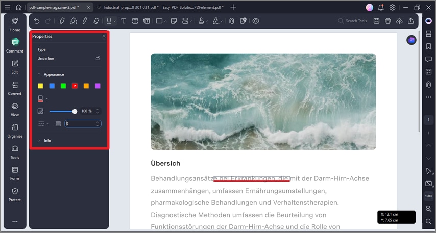 customize applied markup