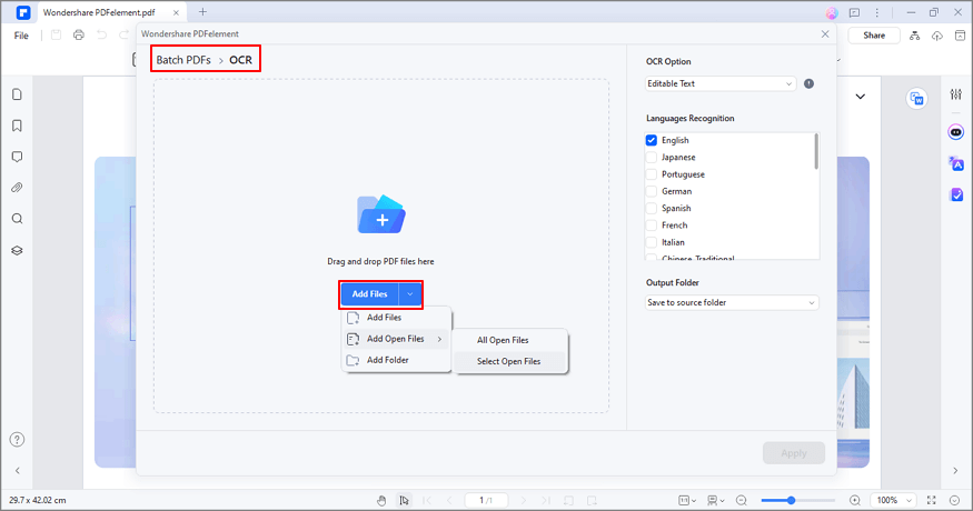 орс-pdf сканирование в пакете 2