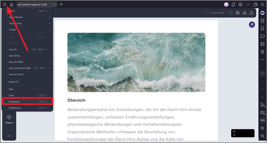 view page count in properties