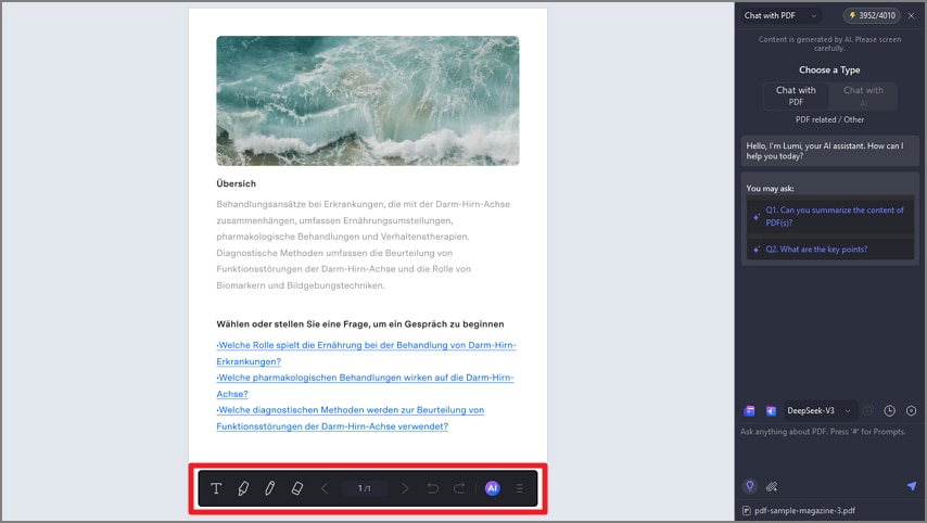 read document in ai mode