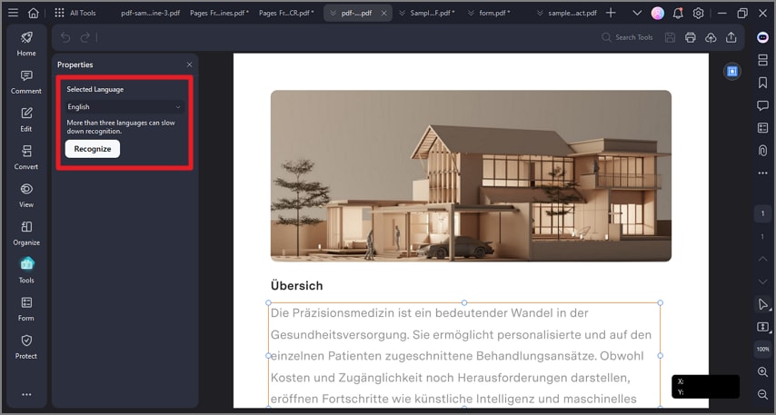 select area apply ocr