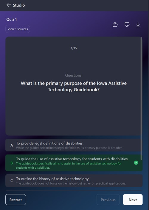 Study with quizzes