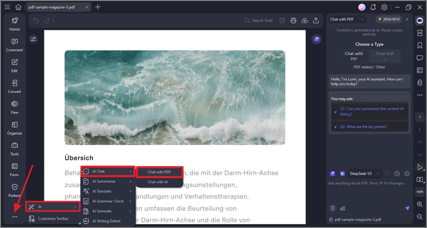 access ai chat with pdf