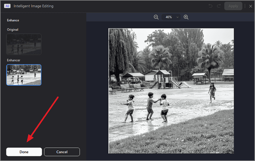 enhance the image quality