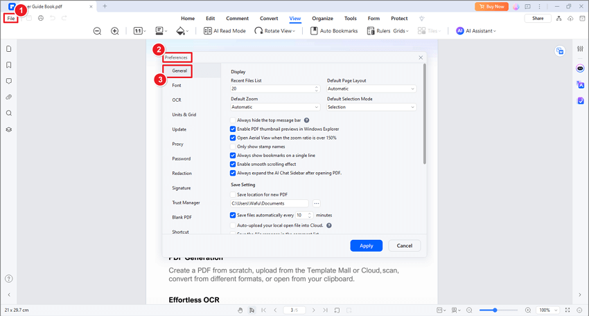 Preferencia de visualización